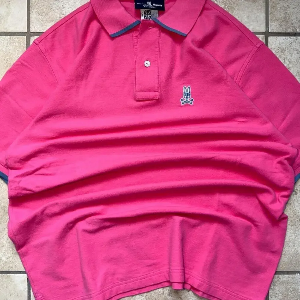 Psycho Bunny Short Sleeve Polo Shirt - Size L (EU 7)